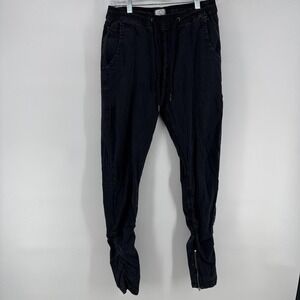 Kuwalla Tee Jogger Pants Mens Medium Gray Stretch Zip Cuff Drawstring 29x30